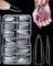 CULEB 120 Pièces Faux Ongles Capsule Ongles,Ensemble Formes D'Ongles Doubles,Forme de Larme Transparente 12 Tailles Extensions D'Ongles,Pour femmes Nail Art Nail Design Salon DIY