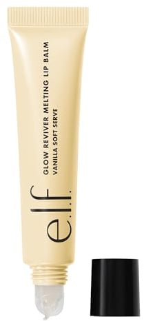 e.l.f. Glow Reviver Melting Lip Balm, Hydrating Tinted Lip Balm For A Glossy Finish & Soft, Supple Lips, Vegan & Cruelty-Free,Vanilla Soft Serve