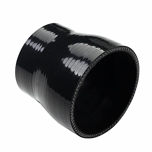 LUXERAD Raccord droit en silicone, ID 70 mm à 80 mm, longueur 7,6 cm (3 pouces), 4 plis renforcés pour tuyauterie industrielle hydraulique de turbo, refroidisseur et admission #Noir