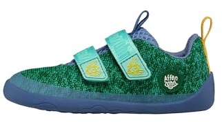 Affenzahn Halbschuh Knit Happy | Mit Klettverschluss, vegan, rutschfest, flexibel, reflektierend und besonders leicht, erhältlich in den Größen 21 bis 32