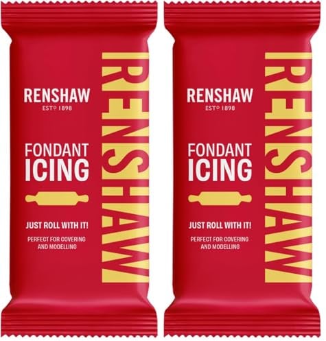 Renshaw Pastel Yellow Ready to Roll Fondant Icing, 250 g (Pack of 2)