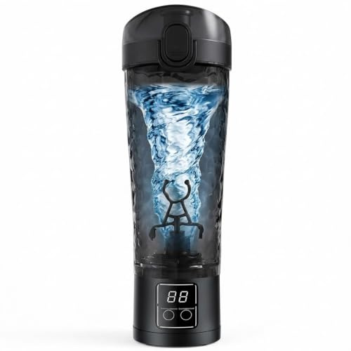 AurrSccen Electric Protein Shaker Bottle 700ml, USB Rechargeable Mixer Cup