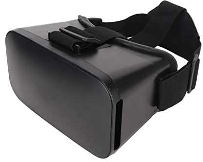 Qudinip Virtual Reality 3D Headset Lightweight Adjustable VR Goggles for Games Movies Black Plastic 190x110x138mm