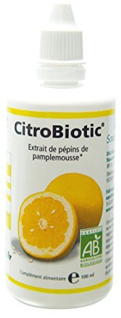 Citrobiotic - Extrait de ppins de pamplemousse bio - 100 ml extrait liquide - Effet anti-oxydant, g by Source Claire