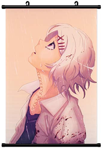 papapanda Wallscroll Kakemono Rollbild Stoff Poster Juzo Juuzou Suzuya für Tokyo Ghoul Wandbild Anime (40x60cm)
