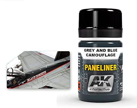 AK02072 AK Interactive - Paneliner for Grey and Blue Camouflage 35ml