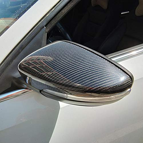 TGFOF Auto Spiegelkappen Passend für Volkswagen SCIROCCO PASSAT beetle CC Kohlefaser Seitenspiegelabdeckung Cover Mirror Seitenrückspiegel Gehäuse