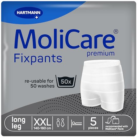 MoliCare Premium Fixpants Inkontinenz Fixierhosen, XXL, 5 Stück