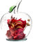Handgemachte konservierte Blumen Rose Dekor mit Apfelförmigem Glas Verliebte, Heiligabend, Valentinstag, Muttertag, Geburtstag, Hochzeitstag