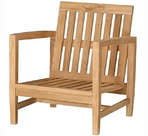 Teako Design Lounge Sessel Udine Teak Massivholz Gartenmöbel Sitzmöbel Gartenzubehör Sitzgelegenheit