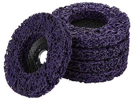5pcs Wheel Disc Paint 3.94in 60# Poly Strip Rust Removal Tool for Angel Grinders Metal Alloy Grinding