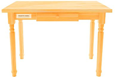 Magnetic Mobel Esstisch mit Schublade Küchentisch Tisch Kiefer massiv Restaurant (70x110, Erle)