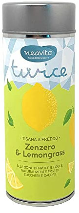 TWICE INFUSO a FREDDO Zenzero Lemongrass SILVER TIN Sfuso 90 gr - NEAVITA
