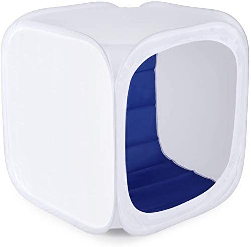 Photo Studio Shooting Tent Light Cube Diffusion Soft Box Kit with 4 Colors Backdrops (Red Dark Blue Black White) for Photography,80 * 80cm