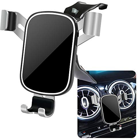 Lunqin Support de téléphone de voiture pour Mercedes Benz Classe GLA 2021 2022 2023 2024 2025 2026 GLA250 AMG 35 45 Accessoires automobiles Meilleur support de téléphone portable Support de charge GPS