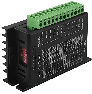 OUYZGIA Schrittmotortreiber TB6600 Nema 17/23/34 Schrittmotortreiber 4A 9-42V 32 Segmente, Geeignet 42/57/86 Typ 2/4 Phasen Schrittmotor, Schrittmotor Treiber für 3D Drucker/CNC, Verbesserte-1PCS