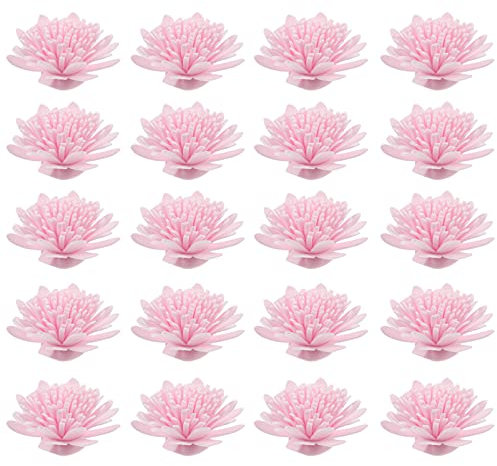 EXCEART 100 Stücke Chrysantheme Kunst Rattanstäbchen Künstliche Hortensien Köpfe Blütenköpfe zum Basteln für Ätherische Öle Aroma Aromatherapie Raumduft Stäbchen DIY Hochzeit Tischdeko