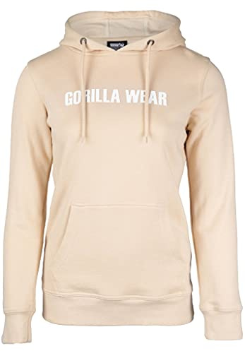 Gorilla Wear - Charlotte Hoodie - Schwarz - Bodybuilding Sport Freizeit Alltag leicht bequem mit Logo Aufdruck aus Baumwolle und Polyester optimale Bewegungsfreiheit