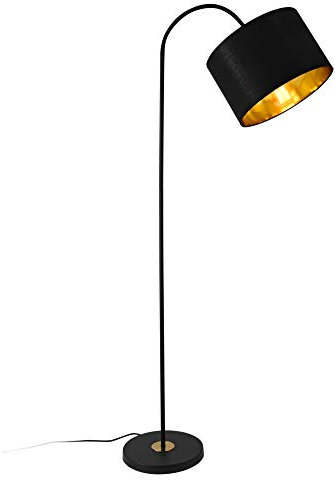lux.pro Stehlampe Toledo 173cm 1xE27 Stehleuchte schwenkbare Standleuchte Metall Schwarz