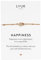 LUUK LIFESTYLE Modernes Edelstahl Armband für Damen mit Anhänger, Geschenkidee mit Spruchkarte, filigraner Freundschafts Schmuck, wasserfest & alltagstauglich, Hamsa Hand I Fatima, roségold