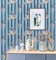 LZH-LP Flower Wallpaper Paper for Wall Modern Vinyl Wallpaper Peel & Stick Wallpaper Art Design Blue Stripe Color Flower Stitching Self-Adhesive Wallpaper Paper for Wall Decal