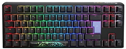 Ducky One3 Classic Black TKL RGB Black Cherry MX Switch Keyboard - UK Layout