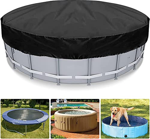 FACULX Swimming Pool Cover, Round Dust-proof Paddling Pool Cover Portable Pool Protective Cover 4ft