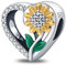 TINSLO Ciondolo Argento Sterling 925 con Cubic Zirconia Pendenti per Pandora Braccialetti, Compatibile con Braccialetti e Collane europei, perfetto Regali per Moglie e Ragazze