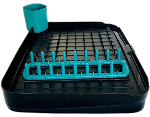 Tupperware Recycline Dish Caddy - Escurreplatos multifuncional con bandeja para cubiertos y bandeja para platos