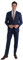 Steffen Klein Herren Anzug elastisch| Business Anzug | blau| Regular Fit | Klassischer Stil, Elegant | Bequeme Passform und Professioneller Look | Unvergleichbarer Komfort | Größe: 56