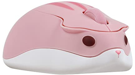 Bluetooth Mouse(NO USB RECEIVER), Wireless Cute Hamster Shaped Laptop Mouse 1200DPI Less Noice Portable Cordless Mouse for iPad Macbook Chromebook Laptop Computer PC Notebook