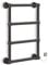 Myhomeware 500x700mm Modern Designer Victorian Electric Thermostatic Towel Rail Radiator For UK Bathroom (Manual Electric Element, Anthracite)