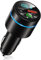 Mohard Bluetooth Adapter Auto, Ganzmetall FM Transmitter Auto Bluetooth mit PD 30W & QC3.0 18W Schnellladung, Freisprechanlage Bluetooth5.3, Rauschunterdrückung Mikrofon, 7 Farbige Licht