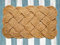 Natural Coir Doormat 45 x 75 cm Knotted Rope Door Mat 100% Coir Floor Mat Non Slip Rug Hand Woven Front Door Rug For Home Entrance Indoor Outdoor