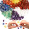 XIANNVXI 400 Pcs 5-8mm Assorted Crystal Beads for Jewelry Making,7 Chakra Crystal Chip Beads for Bracelet Making