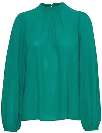 ICHI IHCELLANI LS - 20116742 Damen Bluse, Größe:44, Farbe:Cadmium Green (185424)