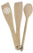 T&G Set of 3 Wooden Kitchen Utensil Pieces in FSC Certified Beech | Spoon, Curved Slotted Spatula & Spatula Cooking Set | Heat Resistant | Easy to Clean | Basic Bakeware Essentials | L30cm