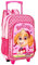 Peppa Pig Unisex Kinder Premium Backpack Trolley-Tasche, Pink & Rot/Skye
