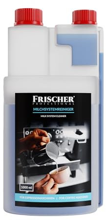 Frischer professional Milchsystemreiniger 1000 ml für Kaffeevollautomaten, Milchaufschäumer, entfernt Milchrückstände, Ablagerungen in Espressomaschinen aller Hersteller