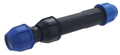 Manguito de reparación telescópico recto de plástico para polietileno Ø63 | Ideal para reparar fugas en instalaciones de riego y agua | Ajuste preciso, fácil y duradero | QUICK PLOMBERIE