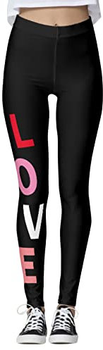 Generisch Sexy Schmuck Damen Frauen Benutzerdefinierte Valentinstag Bedruckte Hosen Benutzerdefinierte Leggings Für Leggings Laufende Pilates Lange Leggings Kleid Camouflage Damen (R, M)