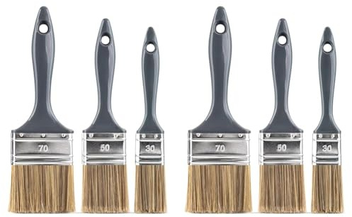 Color Expert 82650315, Lasurpinselset 30/50/70 Mm Grau (Packung mit 2)