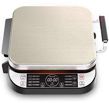 Padella elettrica Quadrata, Doppia teglia da 180 Gradi Grill Elettrico Pentola Antiaderente Pizza Maker Pizza Pancake Maker Forno per friggere