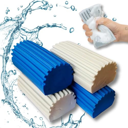 Esponja atrapapolvo, Set de 4 Unidades Esponja mágica Limpieza, Limpia-Absorbe-Seca de Solo una pasada. Esponja Multiuso para la Limpieza del hogar. Limpia Cualquier Superficie!!!
