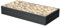 Sandkasten Garten Holzimitat 149,2x75,6x25 cm anthrazit -perfekt für Frühling und Sommer