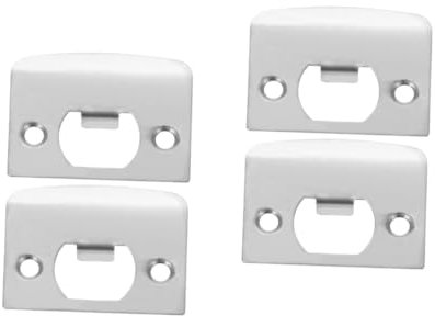 Gadpiparty 4pcs Deadbolt Strike Plate Reinforcement Hole Filler for Front Doors Easy to Install Door Latch Hardware Accessory