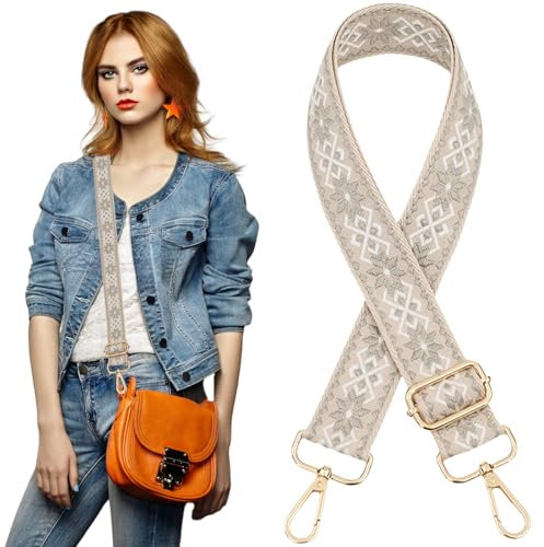 Taschengurte zum Wechseln für Damen Taschen Verstellbar Schulterriemen 3.8CM Schultergurt Herren Breit Taschengurt für Handtaschen Riemen 0709