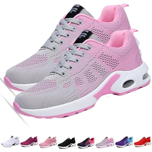 Donubiiu ReckNack- Ergonomischer Schmerzlinderungsschuh, Orthoback Schuhe Damen, Orthoshoes Cloudwalk Pro - Ergonomischer Schmerzlinderungs-Schuh (Graurosa,40 EU)