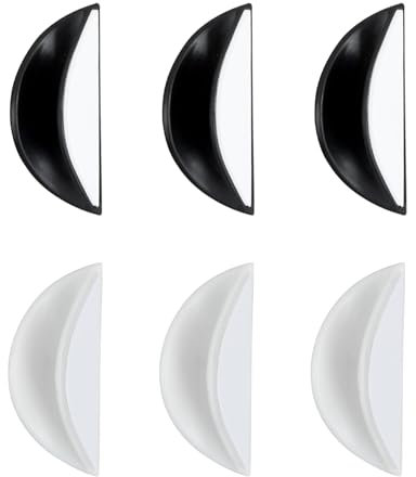 dentedeleao :6 Pezzi Maniglia Autoadesiva Per Porta Scorrevole, Maniglia Adesiva, Maniglia Della Porta Del Balcone, Maniglia Porta Scorrevole, Per Finestre, Ante Di Armadi, Bagni, Bianco E Nero