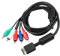 Lapyyne Ypbpr para PS2 / / Slim HDTV-Ready TV HD Componente AV Cable 5 Hilos 6 Pies Negro